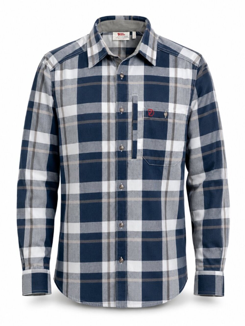 Fjallraven Men's Glim Blue Plaid Button Down Long Sleeve Size Medium NWT